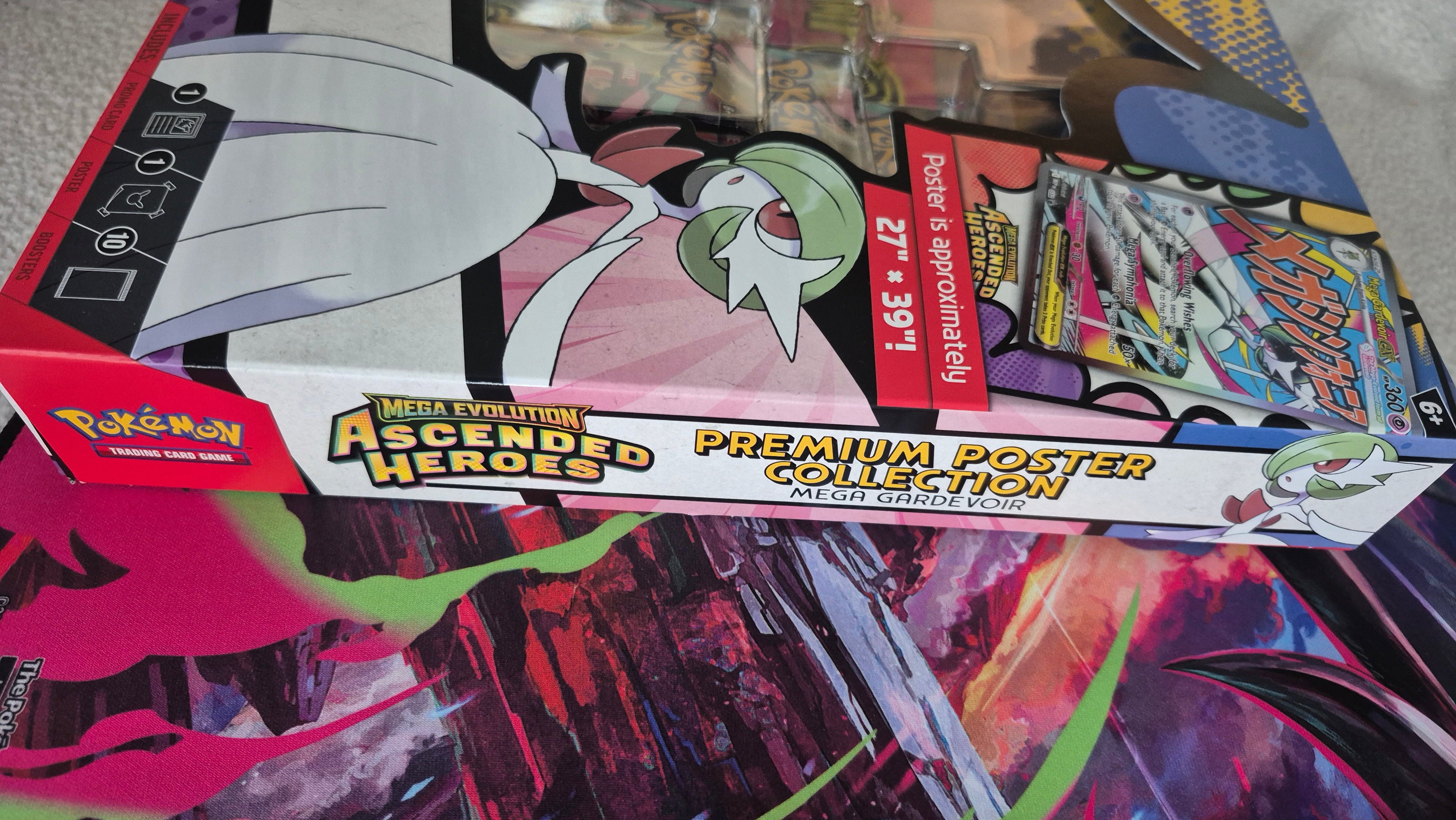 Pokémon TCG: Mega Evolution Ascended Heroes Premium Poster Collection—Mega Gardevoir