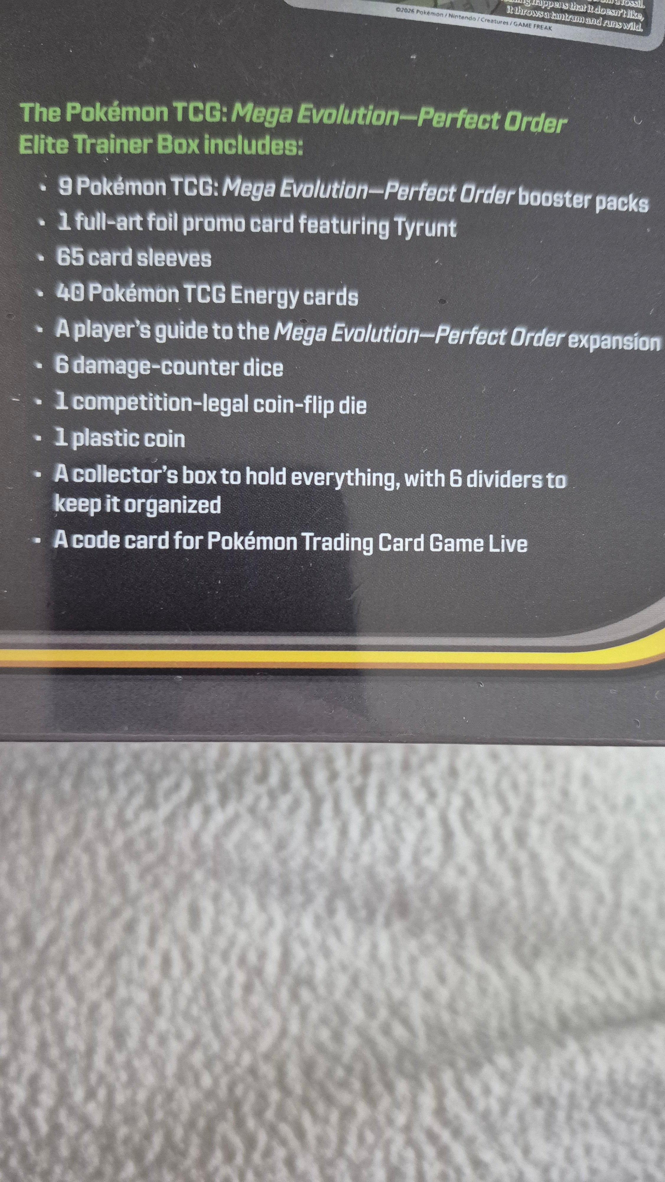 Mega Evolution: Perfect Order Elite Trainer Box